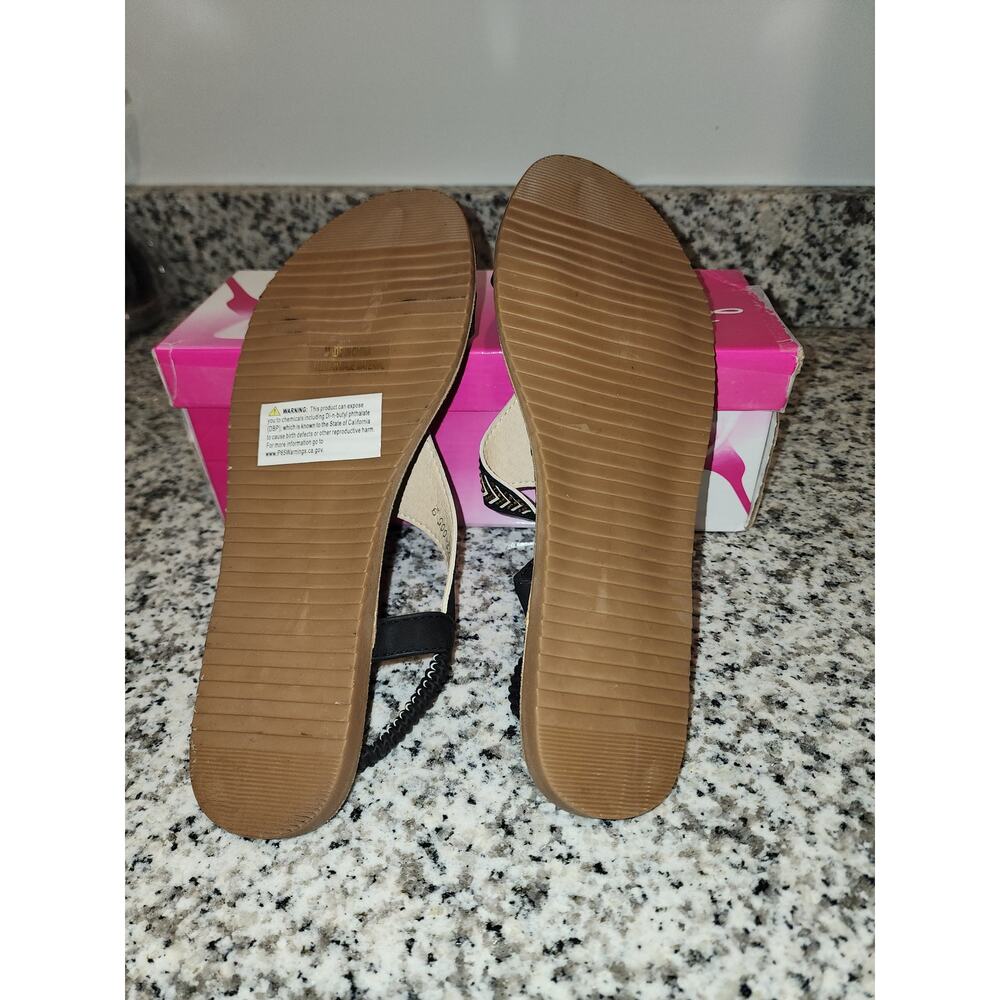 Lucita PK2-005 Black ang Gold Geometric Sandals - Picture 5 of 6